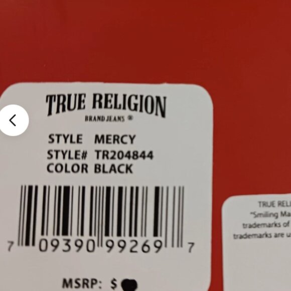 True Religion Mens Wallet Bifold Black Horseshoe Gold Logo Genuine Leather RFID - Picture 13 of 13